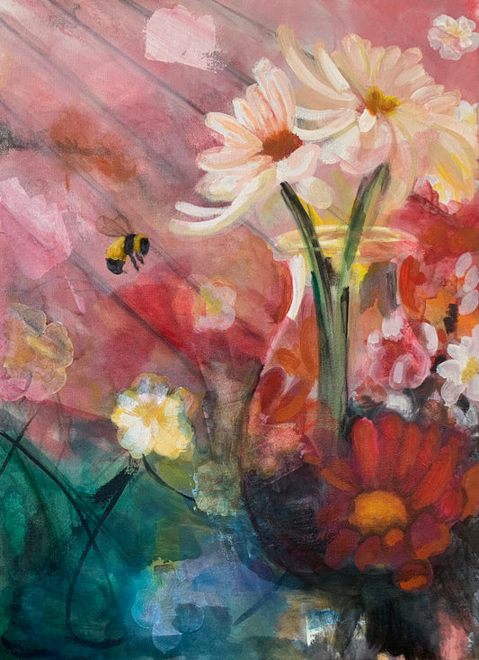 Chunky Bee and Blooms